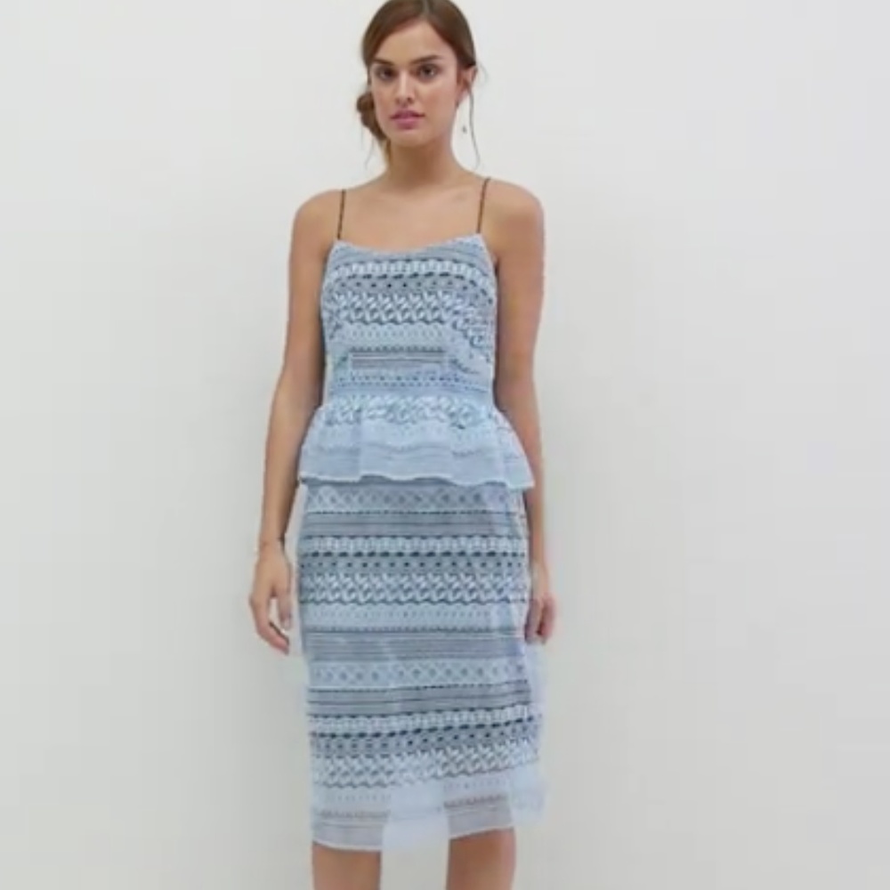 ASOS Lace Peplum Dress NWT